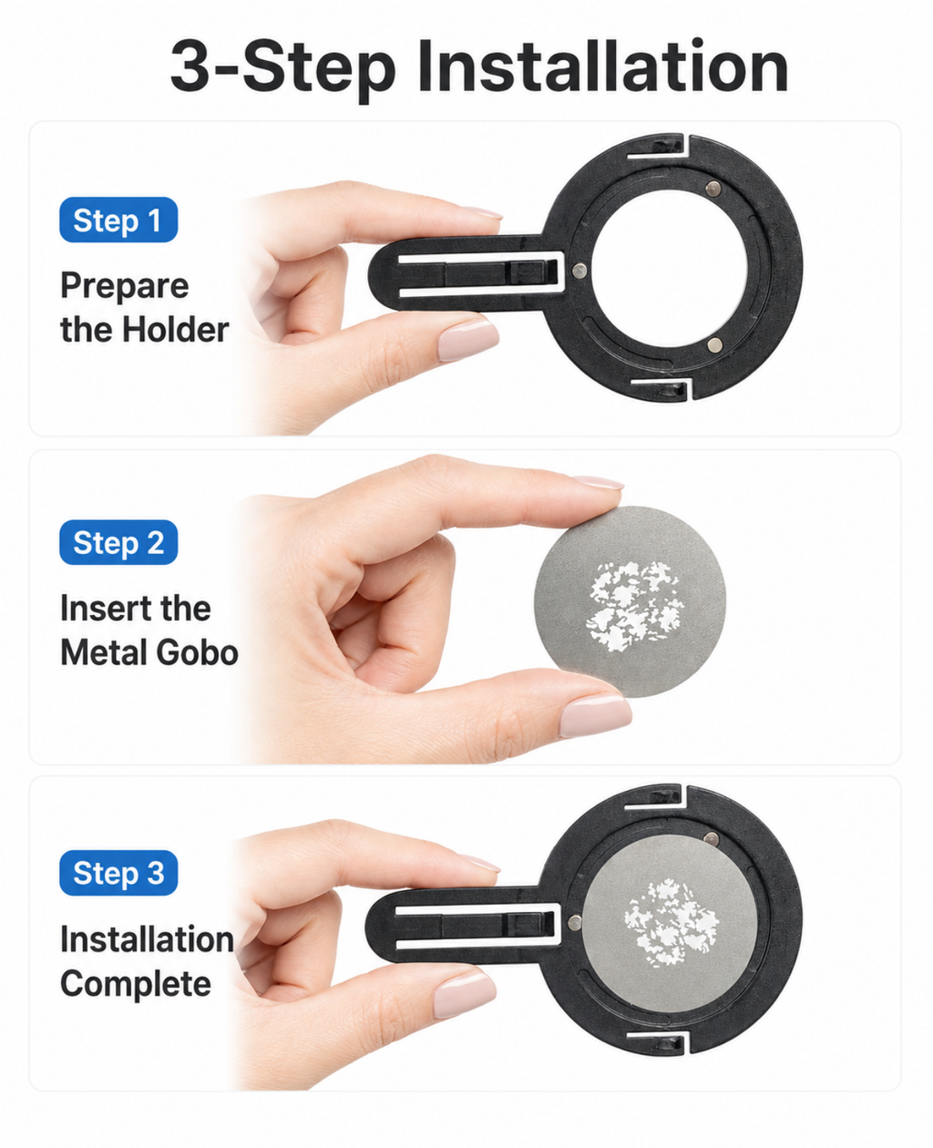 25pcs Gobos for Smallrig SP Air Spotlight
